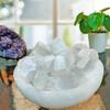 Shubhanjali Reiki Healing Selenite Crystal Single Tumble Stone Raw Selenite Tumble Gemstone Pebble for Aquarium Home Decorative Garden Table Vastu Correction 1 Pc White, Standard, Crystal, Selenite view 4