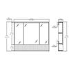 Fine Fixtures Venezian 45" Medicine Cabinet Green view 2