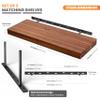 BATODA Set of 2 24" Acacia Wood Floating Shelves Wall Mounted  Rustic Farmhouse Wooden Wall Storage Shelf for Bedroom, Kitchen, Home Dcor - Brackets and Shelving Hardware Included view 2