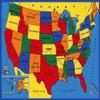champion rugs CR Kids/Baby Room/Daycare/Classroom/Playroom Area Rug. Educational. Fun. USA Map. Fifty States. Oceans. Non-Slip Gel Back (8 Feet X 10 Feet) view 2