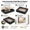 Canvas Floater Frame for Finished Canvas Art, 1.25" Deep Floating Shadow Gap Design, Floating Frame for Canvas Art, Modern Gallery Style Wall Decor, Hardware Included (Black, 16x20) view 3
