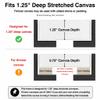 Canvas Floater Frame for Finished Canvas Art, 1.25" Deep Floating Shadow Gap Design, Floating Frame for Canvas Art, Modern Gallery Style Wall Decor, Hardware Included (Black, 16x20) view 4