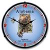Alabama Supports The 2nd Amendment LED Wall Clock, Retro/Vintage, Lighted, 14 inch view 1