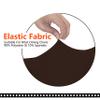 SARAFLORA Office Chair Cover- Large, Brown- Removable Computer Chair Cover for Office Chair with Zipper for Universal Rotating Chair Desk Chair Cover High Back Chair Seat Washable Protector for Pets view 3