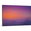 CANVAS ON DEMAND Pink and Purple Sky with Silhouetted Mountains, Namibia Canvas Wall Art Print by Aaron Von Hagen, Home Decor, Nature Artwork, 48" x32in view 1