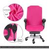 SARAFLORA Office Chair Cover- Medium, Dark Pink- Removable Computer Chair Cover for Office Chair with Zipper for Universal Rotating Chair Desk Chair Cover Chair Seat Washable Protector for Pet view 4