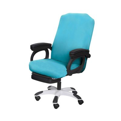 SARAFLORA Office Chair Cover- Large, Teal- Removable Computer Chair Cover for Office Chair with Zipper for Universal Rotating Chair Desk Chair Cover High Back Chair Seat Washable Protector for Pets