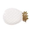 SHINING Pineapple Ceramic Jewelry Cosmetics Storage Tray Snack Plate Dry Fruit Pallet Electroplate Surface Decorations Plate Afternoon Tea Dessert Pallet (White) view 1