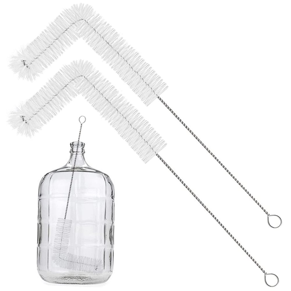 2 Pack 28inch Carboy Brush Carboy Cleaning Brush Carboy Bottle Brush Carboy Brushes for Cleaning Nylon 5 Gallon Carboy Brush for 3 5 6 6.5 Gallon Glass Carboys Corny Kegs Wine Making Home Brewing