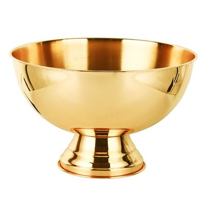 13.5 Liter Bowl Champagne Cooler, Mirror Polished Thickened Stainless Steel for Better Insulation - Diameter 39cm - Ice Bucket, Bottle Cooler, Wine Cooler