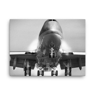 Airplane Canvas Print Boeing 747 Jumbo Jet Picture Poster