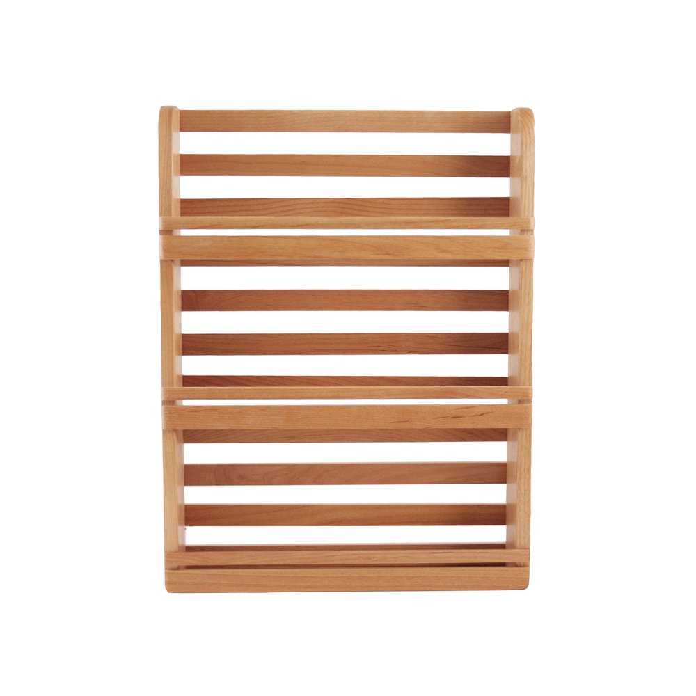 Out of the Woods of Oregon SOLID RED ALDER WOOD SPICE RACK (ALDER, 3 TIER)