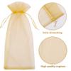 Shintop Organza Wine Bags 750ML, 14 1/3 x 6 1/3 inches Wine Bottle Gift Bags with Drawstring for Wedding Birthday Party Festival Gift Favors (Gold, 30pcs) view 3