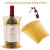 Shintop Organza Wine Bags 750ML, 14 1/3 x 6 1/3 inches Wine Bottle Gift Bags with Drawstring for Wedding Birthday Party Festival Gift Favors (Gold, 30pcs) view 4