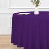 sancua Round Tablecloth - 120 Inch - Water Resistant Spill Proof Washable Polyester Table Cloth Decorative Fabric Table Cover for Dining Tables, Buffet Parties and Camping, Purple view 2