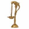 GURU JEE Brass Lamps for Pooja Parrot Design Bird Brass Diyas Oil Wick Lamp Puja Item Home Dcor Fengshui Religious Gifts Deep Deepak Showpiece view 1