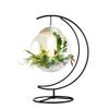 CXLE Ornament Display Stand - Iron Pothook Stand for Hanging Glass Globe, Air Plant Terrarium, Witch Ball, Christmas Ornament and Home Wedding Decoration view 2