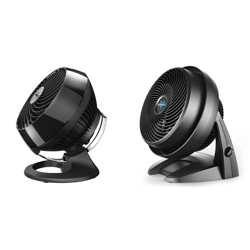 Vornado 630 Mid-Size Whole Room Air Circulator Fan & 460 Small Whole Room Air Circulator Fan with 3 Speeds, Black