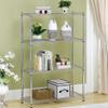 BestOffice | 4-Tier Wire Storage Shelves | 36x14x54 | Chrome | with Adjustable Racks | Heavy-Duty Metal Shelf, Holds Upto 1000 lbs | No-Tool Assembly | Ideal for Home & Garage Shelving view 2