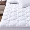 CozyLux California King Mattress Pad - Cotton California King Mattress Topper - Fits up to 8-21" Thick Mattresses, 450GSM Breathable Soft Mattress Cover, Cooling Mattress Protector (72"x84", White) view 1