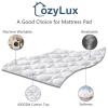 CozyLux California King Mattress Pad - Cotton California King Mattress Topper - Fits up to 8-21" Thick Mattresses, 450GSM Breathable Soft Mattress Cover, Cooling Mattress Protector (72"x84", White) view 3