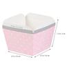 100-Piece Set of Small Square Paper Baking Cups: Cupcake Liners, Dessert Holders, Muffin Cases for Weddings, Birthdays, and Showers (Pink) view 2