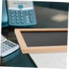 EXCEART Small Blackboard Message Wedding Place Cards Message Chalkboard Wood Message Board Hanging Chalkboard Sign Table top Decor Hanging Blackboard Wooden Desktop Board Double Sided view 4