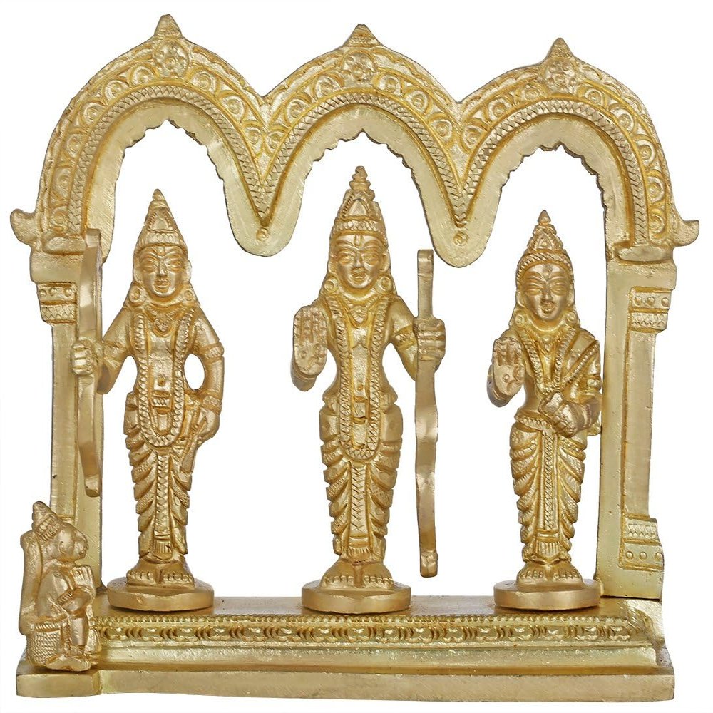 4" Rama Durbar Statue in Brass | Handmade | Made in India - Brass Statue