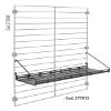 Metaltex Shelf for Wall Grille, Black, 45x15x12 cm view 2