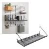 Metaltex Shelf for Wall Grille, Black, 45x15x12 cm view 3