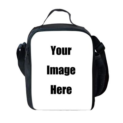 GIFTPUZZ Customize Insulated Lunch Bag Kids School Lunch Cooler Bag Thermal Lunchbox Tote Beach Picnic Travel Hiking Food Container Snack Organizer Shoulder Bag Printe Your Own Image Custom Design