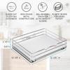 Pull-Out Cabinet Spice Rack Organizer - Slim Slide-Out Storage for Spices, Bottles & Jars, Premium Heavy-Duty Steel, Easy Install for Narrow Kitchen Cabinets - 12  W x 10  D x 2  H, Chrome view 3