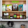 Pull-Out Cabinet Spice Rack Organizer - Slim Slide-Out Storage for Spices, Bottles & Jars, Premium Heavy-Duty Steel, Easy Install for Narrow Kitchen Cabinets - 12  W x 10  D x 2  H, Chrome view 4
