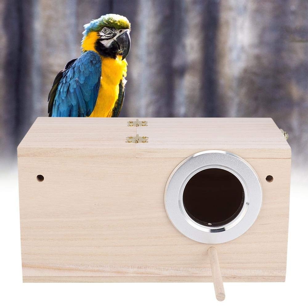 Bird Breeding House with Stand Bird Aviary Cage Box, Bird Breeding Box, Bird House for Budgerigars for Parrot(Left Opening)