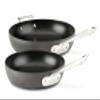 All-Clad HA1 Hard Anodized Nonstick 2 Piece Fry Pan Set 10, 12 Inch Induction Pots and Pans, Cookware Black and HA1 2 Pack 10" & 12" Glass Lid, Clear view 2