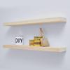 Homeforia 36 inch Wood Floating Shelves, High End Solid Natural Wood 36inch Large Floating Shelf Bathroom, Unfinished Wooden Floating Shelves for Wall, Heavy Duty Bracket, 36 X 6.5 X 1.75 in, Set of 2 view 1