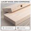 Homeforia 36 inch Wood Floating Shelves, High End Solid Natural Wood 36inch Large Floating Shelf Bathroom, Unfinished Wooden Floating Shelves for Wall, Heavy Duty Bracket, 36 X 6.5 X 1.75 in, Set of 2 view 4