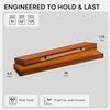 Homeforia Oak Floating Shelves 36 inches Long, High End Solid Real Wood 36 inch Floating Shelf for Room Wall, Honey Oak Wooden 36inch Kitchen Shelves, Heavy Duty Bracket, 36 X 6.5 X 1.75 in, Set of 2 view 2