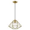 Livex Lighting, 41323-03, Knox, Pendant, White with Antique Brass Accents view 3