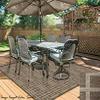 6'x16' - Sand, Summer Sensations Collection - Premium Indoor/Outdoor Custom Rugs & Runners | Sunset Beach Pattern Carpet by Couristan. Balconys, Patios, Decks, Poolside & More! view 1