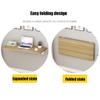 Folding Wall-Mounted Floating Table,Heavy Duty Fold Down Drop-Leaf Desk,Small Spaces Hanging Workbench,for Office Home Kitchen view 3