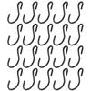 T Tulead S-Shape Hooks Hanger Hook Black Ornament Hooks Light Duty 1.79-Inch Length Small Iron Hooks Connector Pack of 20 view 1