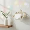 Comfy Hour Decorative Cast Iron Toilet Paper Holder, White Victorian Scroll Wall Mounted Paper Roll Organizer, Shabby Chic Bathroom Accent, Finished Metal Tissue Hanger, 1 Unit (Aged White) view 3
