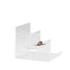 Clear Acrylic Display Stand Acrylic Riser Display Shelf for Amiibo Funko POP Figures Acrylic Wallet Display Organizer Holder (3-Tier(2pcs)) view 3