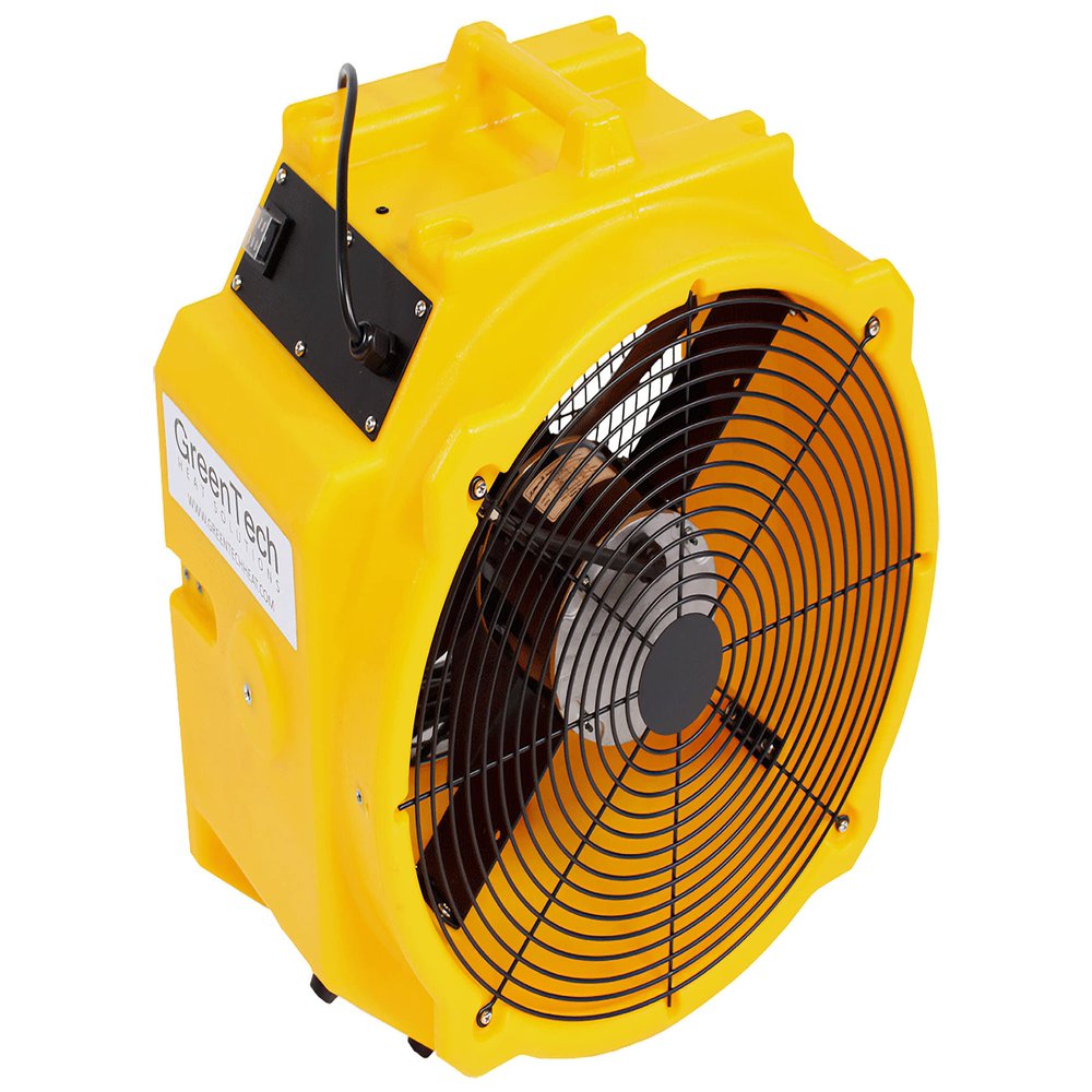 AM 4000 Portable Wind Tunnel Air Mover Circulator Equipment, 4000 CFM High-Thermal Resistant Max Performance Professional-Grade, Carpet Dryer, Floor Blower, Utility Fan, Pest Bed Bug Treatment, Yellow