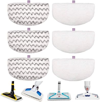 Flammi Steam Mop Replacement Pads for Bissell Powerfresh 1940 1806 1440 1544 2685A 2075A 19402 19404 19408 1940A 1940Q 1940T 1940W Steam Mop, Part# 5938