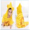 TONWHAR Kids Bath/Pool/Beach Hooded Poncho Towel-Cartoon Animal Pattern Cotton Beach Towel for Baby and Kids (Lion, 1-4 Years/Height:33.4"-43.3") view 3