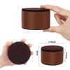 Ezprotekt 2 Inch Bed and Furniture Risers, Round Heavy Duty Solid Steel Self-Adhesive Sofa Table Couch Dresser Risers, Supports 20,000 lbs, Protect Wood and Carpet Floors from Scratch (Brown, 4 Pack) view 2