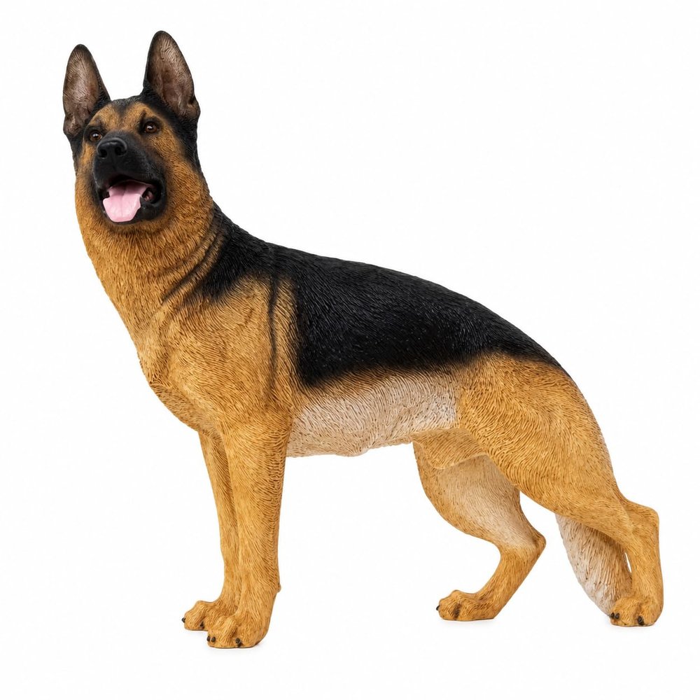 Comfy Hour Doggyland Collection, Miniature Dog Collectibles 7 Standing German Shepherd Wolf Figurine, Realistic Lifelike Animal Statue Home Decoration, Polyresin