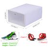 DYRABREST 20 PCS Clear Plastic Shoe Storage Boxes Clamshell Stackable and Foldable Display Shoe Rack Container Shoe Box Organizer for Closet - Requires Assembly view 4